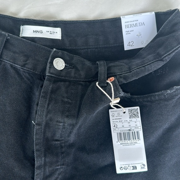 Mango High Waist Denim Shorts - Picture 3 of 5